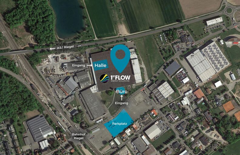 Satellitenfoto des Standorts von 1st Flow in Riegel/Malterdingen
